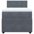 Box Spring Bed with Mattress Dark Grey King Single Velvet