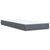 Box Spring Bed with Mattress Dark Grey King Single Velvet