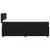 Box Spring Bed with Mattress Black King Single Velvet