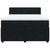 Box Spring Bed with Mattress Black Double Velvet