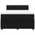 Box Spring Bed with Mattress Black Queen Velvet