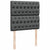 Box Spring Bed with Mattress Dark Grey King Single Fabric