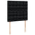 Box Spring Bed with Mattress Black King Single Fabric