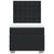 Box Spring Bed with Mattress Black King Single Faux Leather