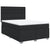 Box Spring Bed with Mattress Black Queen Faux Leather