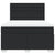 Box Spring Bed with Mattress Black Queen Faux Leather