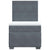 Box Spring Bed with Mattress Dark Grey King Single Velvet