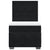 Box Spring Bed with Mattress Black King Single Velvet