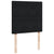 Box Spring Bed with Mattress Black King Single Velvet