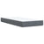 Box Spring Bed with Mattress Dark Grey King Single Velvet