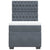 Box Spring Bed with Mattress Dark Grey King Single Velvet