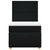 Box Spring Bed with Mattress Black King Single Fabric