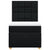 Box Spring Bed with Mattress Black King Single Fabric