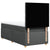 Box Spring Bed with Mattress Dark Grey King Single Fabric