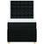 Box Spring Bed with Mattress Black King Single Fabric