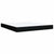 Box Spring Bed with Mattress Black Double Fabric