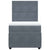 Box Spring Bed with Mattress Dark Grey King Single Velvet