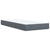 Box Spring Bed with Mattress Dark Grey King Single Velvet