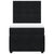 Box Spring Bed with Mattress Black King Single Velvet