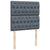 Box Spring Bed with Mattress Dark Grey King Single Velvet