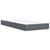 Box Spring Bed with Mattress Dark Grey King Single Velvet