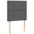 Box Spring Bed with Mattress Dark Grey King Single Fabric