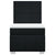 Box Spring Bed with Mattress Black King Single Fabric