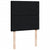 Box Spring Bed with Mattress Black King Single Fabric