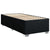 Box Spring Bed with Mattress Black King Single Fabric