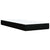 Box Spring Bed with Mattress Black King Single Fabric