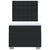 Box Spring Bed with Mattress Black King Single Faux Leather
