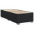 Box Spring Bed with Mattress Black King Single Faux Leather