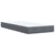 Box Spring Bed with Mattress Dark Grey King Single Velvet