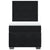 Box Spring Bed with Mattress Black King Single Velvet