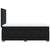 Box Spring Bed with Mattress Black King Single Velvet