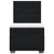 Box Spring Bed with Mattress Black King Single Velvet