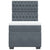 Box Spring Bed with Mattress Dark Grey King Single Velvet