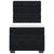 Box Spring Bed with Mattress Black King Single Velvet