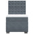 Box Spring Bed with Mattress Dark Grey King Single Velvet