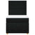 Box Spring Bed with Mattress Black King Single Fabric