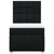 Box Spring Bed with Mattress Black King Single Fabric