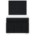 Box Spring Bed with Mattress Black King Single Fabric