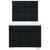Box Spring Bed with Mattress Black King Single Fabric