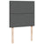 Box Spring Bed with Mattress Dark Grey King Single Fabric