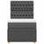 Box Spring Bed with Mattress Dark Grey King Single Fabric