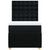 Box Spring Bed with Mattress Black King Single Fabric