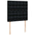 Box Spring Bed with Mattress Black King Single Fabric