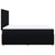 Box Spring Bed with Mattress Black Double Fabric