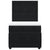 Box Spring Bed with Mattress Black King Single Velvet