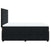 Box Spring Bed with Mattress Black Queen Velvet